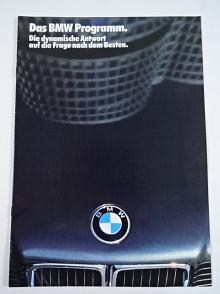 BMW Programm - prospekt - 1986