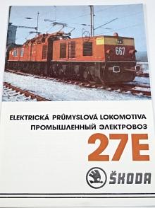 Škoda Plzeň 27 E - elektrická průmyslová lokomotiva - prospekt