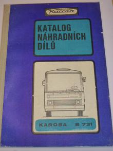 Karosa B 731 - katalog náhradních dílů autobusu - 1982