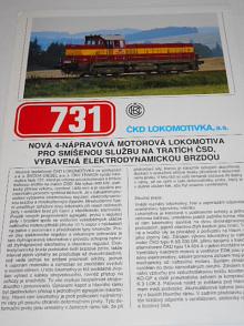ČKD 731 - motorová lokomotiva - prospekt