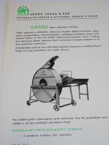 Primátor, Perun, Grand - výfukové řezačky - prospekty - 1947