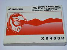 Honda XR 400 R - Owner´s manual - 2001