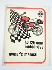 ČZ 125 model 511 motocross - owner's manual - 1978