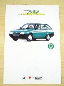 Škoda Forman a Favorit - Green line - prospekt - 1993