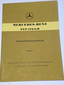 Mercedes - Benz Typ 170 S-D - Betriebsanleitung - 1953
