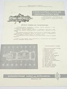 Stěrače pneumatické - prospekt - 1959