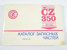 ČZ 350 typ 472-3, 472-4 - katalog náhradních dílů - 1978