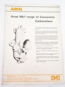 Amal Mk 1 range of Concentric Carburetters