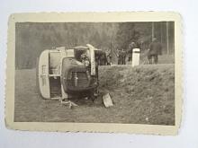 Autobus Škoda - linka Blansko - Sloup - dopravní nehoda