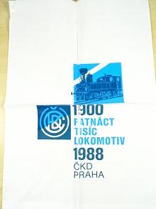 ČKD Praha - 1900 - 1988 - patnáct tisíc lokomotiv - reklamní igelitová taška