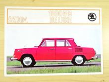 Škoda 1000 MB de luxe - prospekt - Motokov