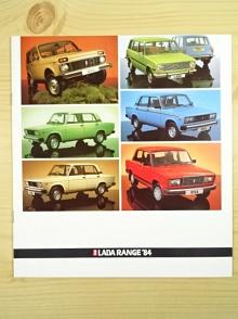 Lada Range 1984 - 1200 L, 1300 GL, 1500 GLS, 1200/1500 DL estates, Niva 4WD - prospekt - Lada Cars GB