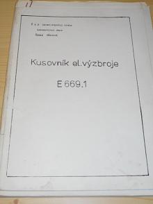 Kusovník el. výzbroje E 669.1 - ČSD Severozápadní dráha Lokomotivní depo Česká Třebová
