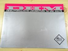 Ganz - Mávag Budapest - Dieselhydraulische Lokomotiven 760 und 1200 PS - prospekt