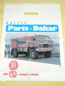 Tatra 815 - Rallye Paris - Dakar 1988 - 1. v kategorii kamionů - reklamní igelitová taška