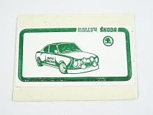 Rallye Škoda - samolepka - Škoda 130 RS