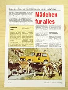 Lada Taiga - Mädchen für alles - Sonderdruck Auto Touring - 1980