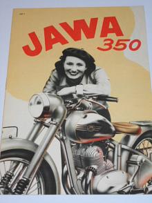 JAWA 350 pérák - prospekt - 1949