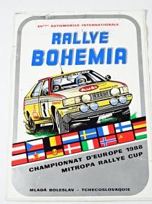 Rallye Bohemia 1988 - Mladá Boleslav - Audi - samolepka