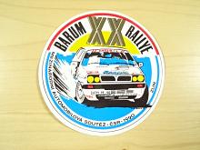 XX. Barum Rallye - Mezinárodní automobilová soutěž - ČSR - Zlín - 1990 - samolepka