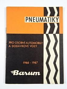 Barum - pneumatiky pro osobní automobily a dodávkové vozy - 1966 - 1967