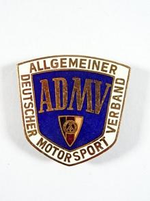 ADMV - Allgemeiner Deutscher Motorsport Verband - DDR - smaltovaný znak na masku chladiče... Trabant, Wartburg...