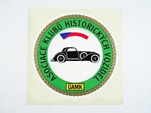 ÚAMK - Asociace klubů historických vozidel - samolepka