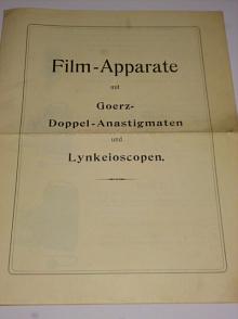 Film - Apparate mit Goerz - Doppel - Anastigmaten und Lynkeioscopen - prospekt