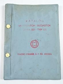 JAWA 50 typ 05 - 1965 - katalóg náhradných súčiastok - Považské strojárne Považská Bystrica