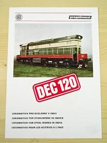 ČKD - lokomotiva DEC 120, LDE 1500 - prospekt - leták