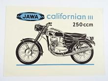JAWA 250/590/05 Californian III - prospekt - Motokov