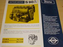 Slavia - naftové motory S 90 A - prospekt
