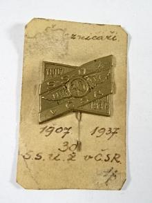 30 let S.S.Ú.Ž. v ČSR 1907 - 1937 - odznak