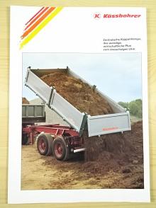 Kässbohrer - Zentralachs - Kippanhänger, das wendige, wirtschaftliche Plus zum dreiachsigen Lkw - prospekt - 1990