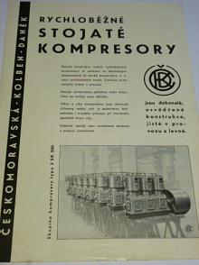 ČKD - rychloběžné stojaté kompresory - prospekt