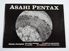 Asahi Pentax - mode d'emploi