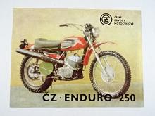 ČZ 250 typ 988.0 - Enduro - prospekt - 1973