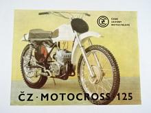 ČZ 125 - 984.5 - motocross - prospekt - 1973