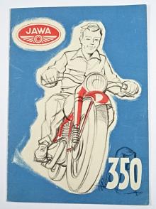 JAWA 350 pérák - prospekt - Motokov - 1951