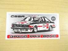 Grand Prix Brno ČSSR - BMW - samolepka