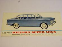 Hillman Super Minx - prospekt - 1963