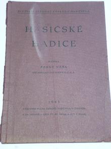 Hasičské hadice - služební předpisy českého hasičstva - 1942