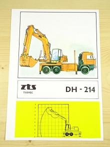 ZTS Tisovec - DH-214 - hydraulické lopatové rýpadlo - prospekt - Tatra