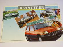 Renault 4, 5, 9, 11, 21, 25, Espace, Alpine, 1988 - prospekt