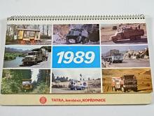 Tatra Kopřivnice - stolní kalendář - 1989