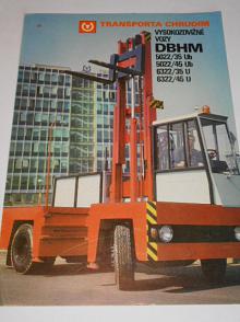 Transporta Chrudim -  vysokozdvižné vozy DBHM 5022/35 Ub, 5022/45 Ub, 6322/35 U, 6322/45 U - prospekt