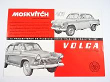 Moskvitch 407 - Volga - 1962 - prospekt - Glostrup Import Company Glimco - Moskvič - Volha