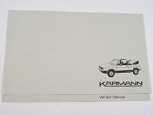 Volkswagen Golf Cabriolet - Karmann - prospekt