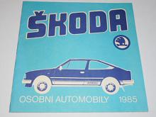 Škoda 105, 120, 130, Rapid - 1985 - prospekt