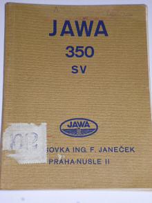 JAWA 350 SV - příručka pro jezdce na motocyklu